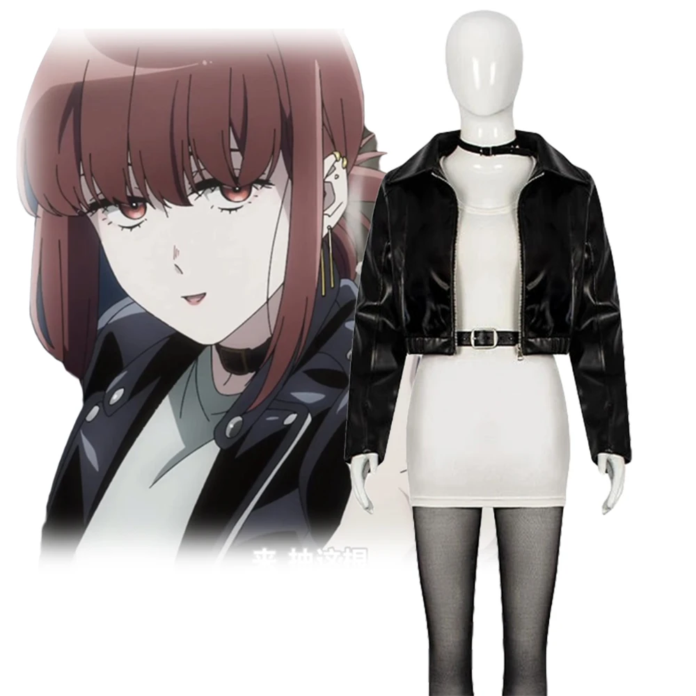 Miss Tayama Cosplay Black Leather Jacket White Dress Full Set Character Motorcycle Outfit for Halloween Carnival for Woman
Miss Tayama Cosplay Black Leather Jacket White Dress Full Set Character Motorcycle Outfit for Halloween Carnival for Woman