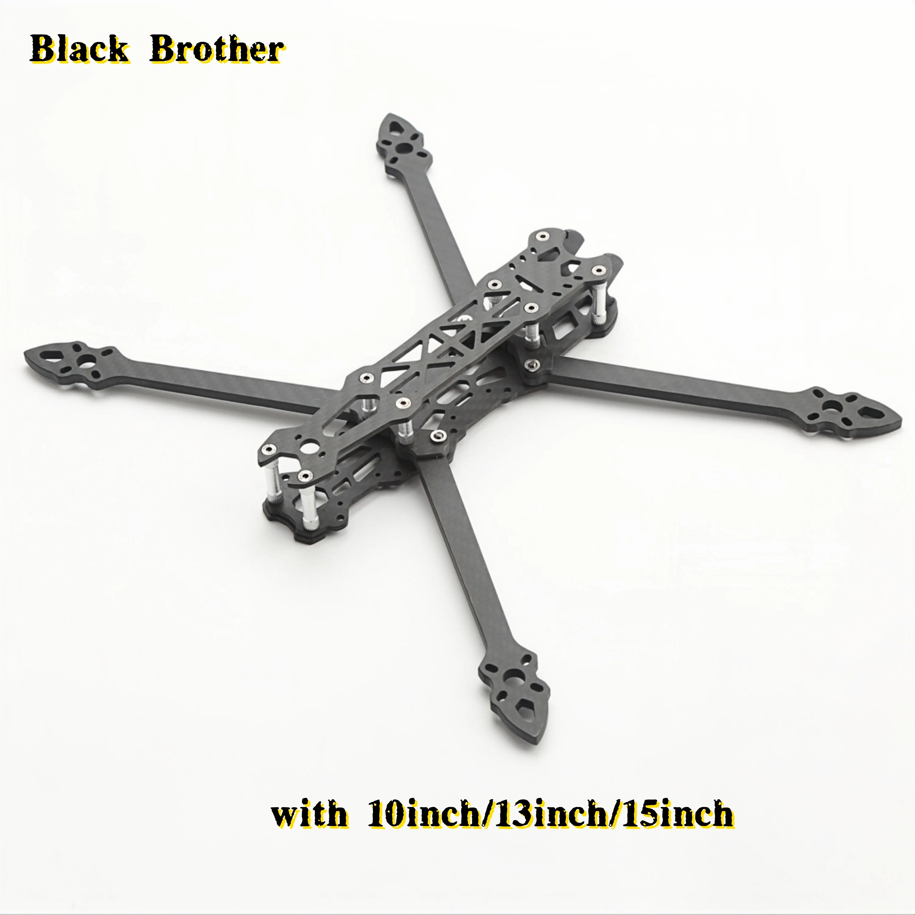 Черный Brother Mark4 V2 10-дюймовая рама из углеродного волокна Fpv 13 дюймов 15 дюймов Fpv гоночный дрон квадрокоптер фристайл Diy Запчасти
Черный Brother Mark4 V2 10-дюймовая рама из углеродного волокна Fpv 13 дюймов 15 дюймов Fpv гоночный дрон квадрокоптер фристайл Diy Запчасти