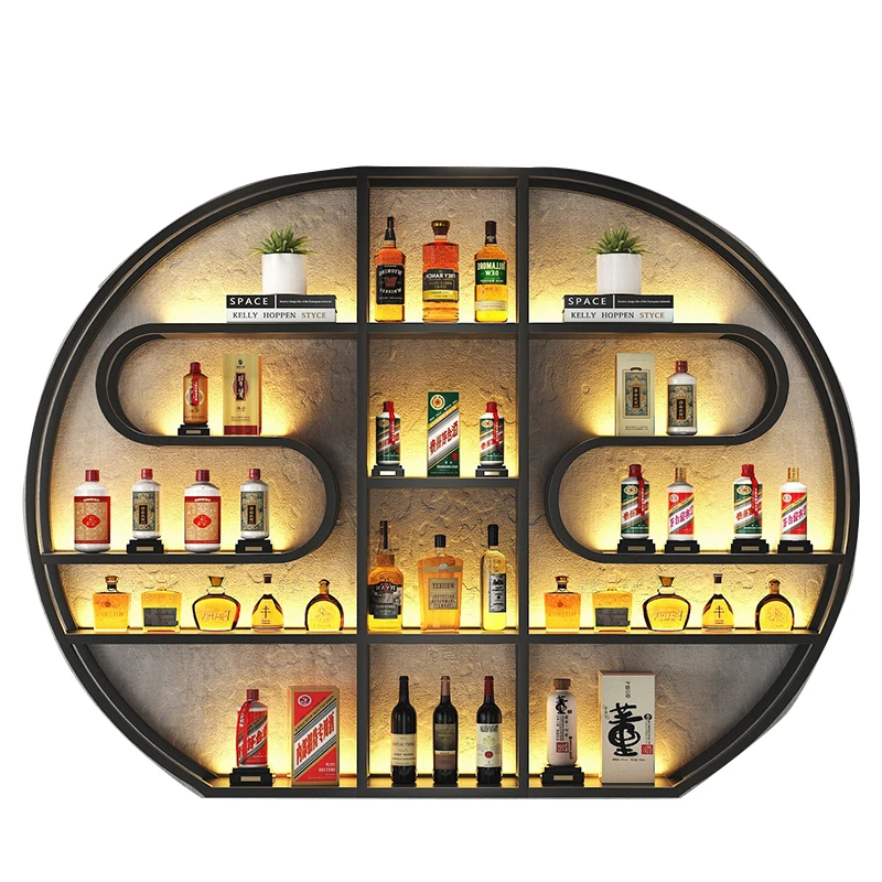 New wine cabinet commercial bar counter background wall rack wine display rack wall hanging wine rack Chinese Baijiu cabinet cus
New wine cabinet commercial bar counter background wall rack wine display rack wall hanging wine rack Chinese Baijiu cabinet cus