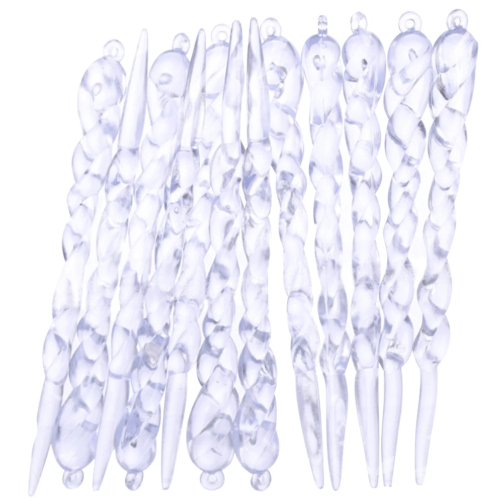 24 Pcs Ice Bar Pendant Christmas Decoration Tree Decorations Hanging Ornaments Xmas Acrylic Icicles 
24 Pcs Ice Bar Pendant Christmas Decoration Tree Decorations Hanging Ornaments Xmas Acrylic Icicles