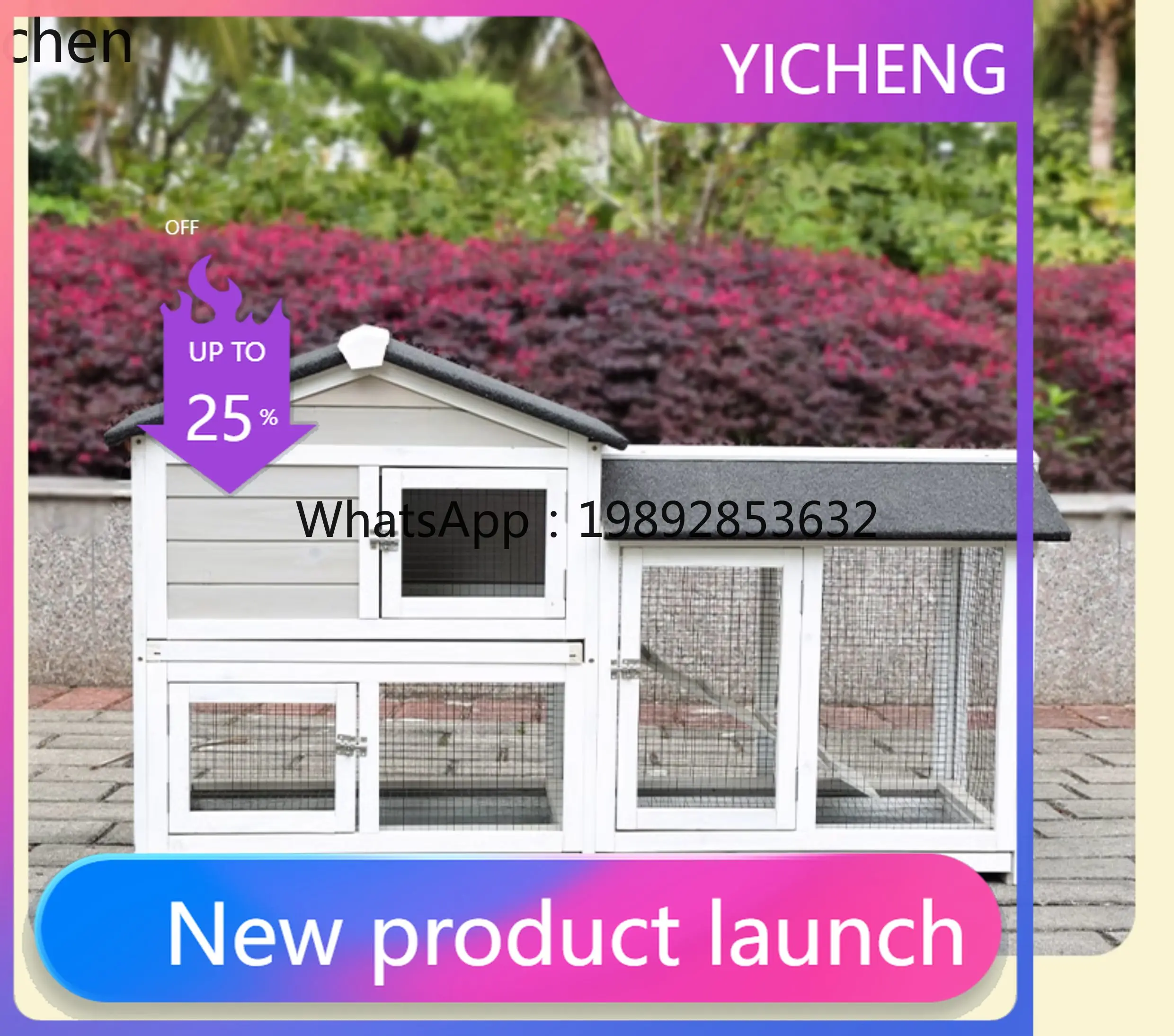 LYY Solid Wood Outdoor Pet Cage Rainproof Sunscreen Cleanable Universal Luxury in All Seasons
LYY Solid Wood Outdoor Pet Cage Rainproof Sunscreen Cleanable Universal Luxury in All Seasons