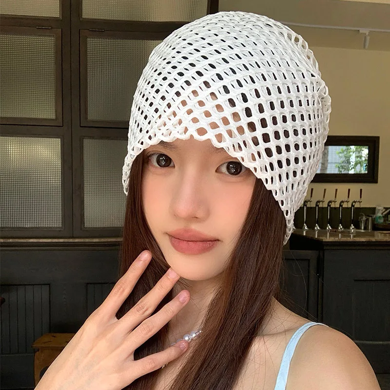 Simple Korean Solid Color Hollow Pullover Hat Women's Summer New Light and Breathable Versatile Skull Beanie Cap
Simple Korean Solid Color Hollow Pullover Hat Women's Summer New Light and Breathable Versatile Skull Beanie Cap