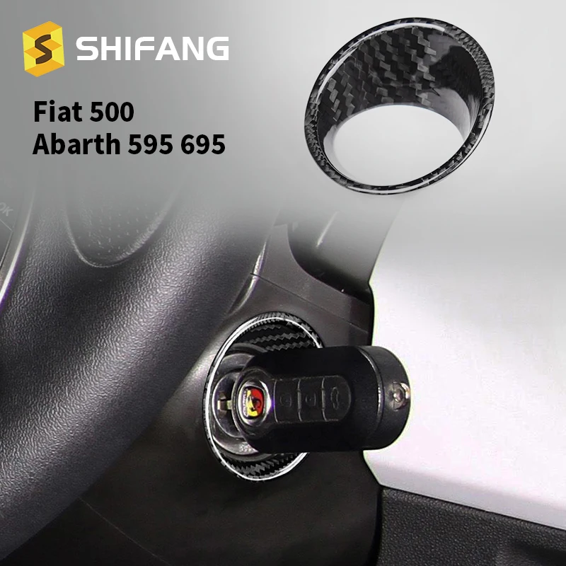 Накладка на рамку ключа зажигания из настоящего твердого углеродного волокна для Fiat 500 Abarth 595 695 2010-2024 2023 2022 2021 2020 2019 2018 Высококлассная 
Накладка на рамку ключа зажигания из настоящего твердого углеродного волокна для Fiat 500 Abarth 595 695 2010-2024 2023 2022 2021 2020 2019 2018 Высококлассная