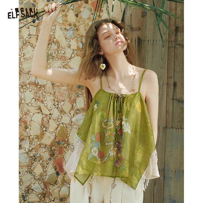 ELFSACK Women's Fairycore Floral Snake Cami Top, Irregular Fringe Lace Hem Spaghetti Strap Halter Tank Top for Vacation
ELFSACK Women's Fairycore Floral Snake Cami Top, Irregular Fringe Lace Hem Spaghetti Strap Halter Tank Top for Vacation