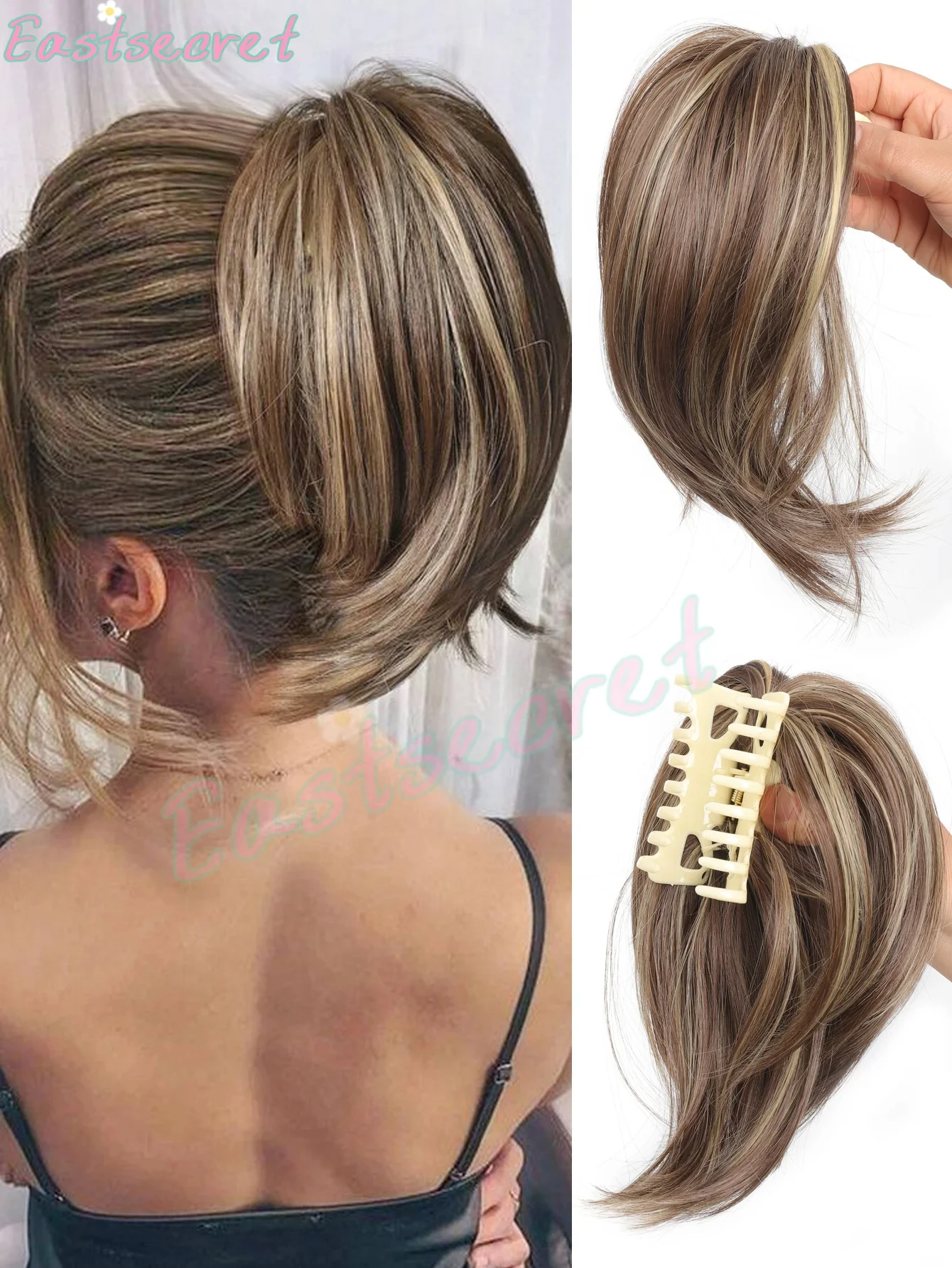 Women's Elegant Claw Messy Bun HairPiece Scrunchies Synthetic Straight Chignon Ponytail Clip-in Hair Extensions Ponytail wig
Women's Elegant Claw Messy Bun HairPiece Scrunchies Synthetic Straight Chignon Ponytail Clip-in Hair Extensions Ponytail wig