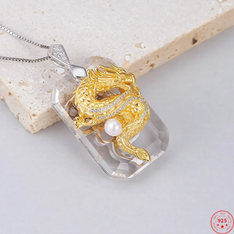S925 Sterling Silver Charms Pendants for Women Contrast Colored Loong Inlaid White Crystal Pearl Micro Zircon Jewelry Wholesale
S925 Sterling Silver Charms Pendants for Women Contrast Colored Loong Inlaid White Crystal Pearl Micro Zircon Jewelry Wholesale