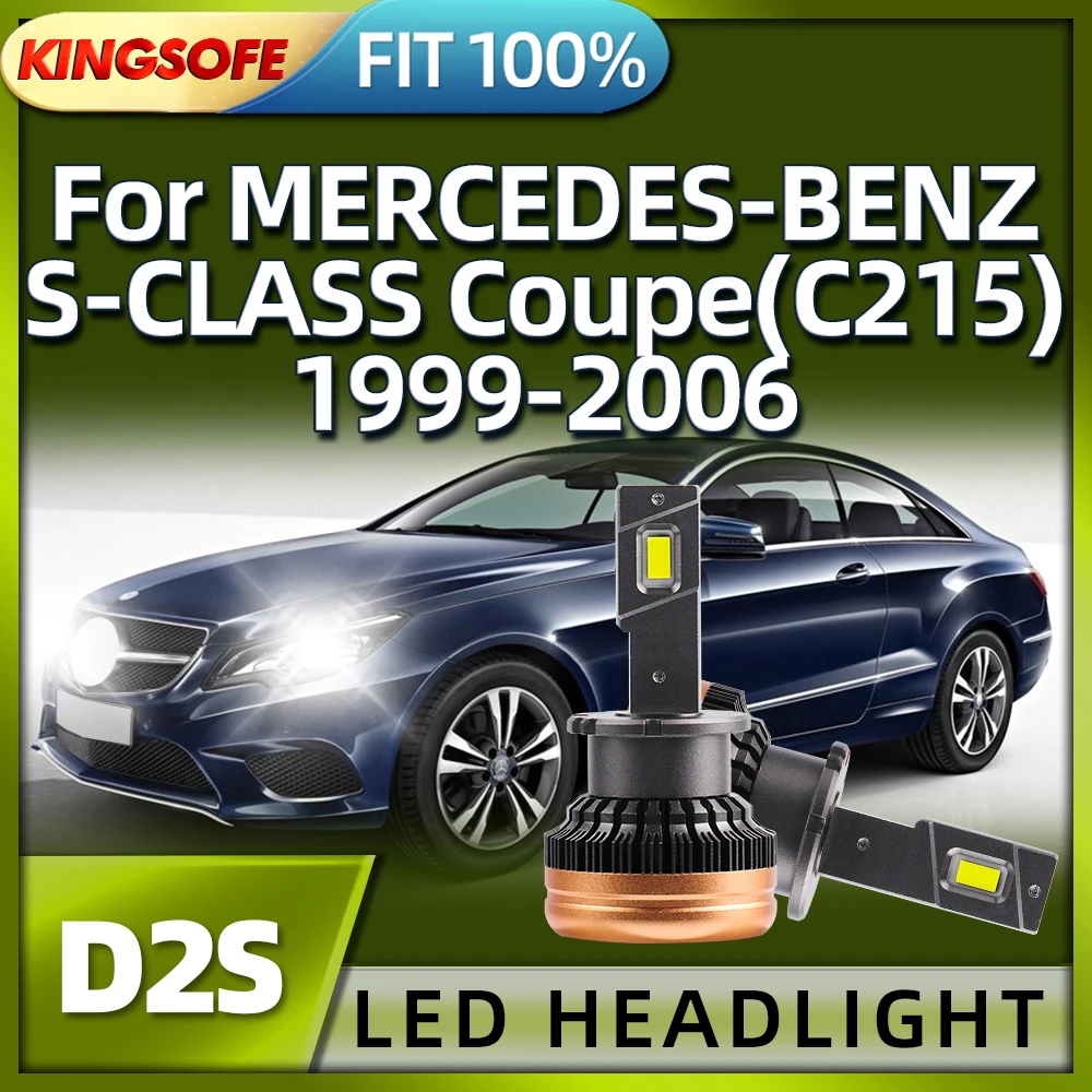 Roadsun Car D2S LED Headlights Lamp 30000LM Light For MERCEDES-BENZ S-CLASS Coupe C215 1999 2000 2001 2002 2003 2004 2005 2006
Roadsun Car D2S LED Headlights Lamp 30000LM Light For MERCEDES-BENZ S-CLASS Coupe C215 1999 2000 2001 2002 2003 2004 2005 2006