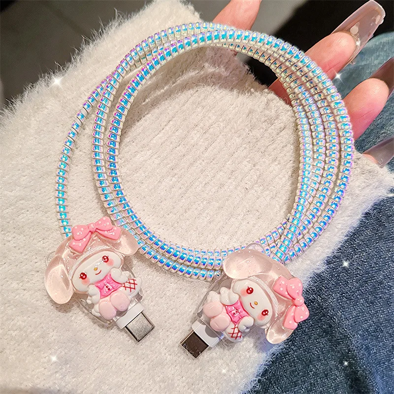 4Pcs Sanrio Cinnamoroll Melody Charger Cable Protector for Iphone / iPad 18W/20W Charger Case Cable Phone Wire Cord Organizers
4Pcs Sanrio Cinnamoroll Melody Charger Cable Protector for Iphone / iPad 18W/20W Charger Case Cable Phone Wire Cord Organizers