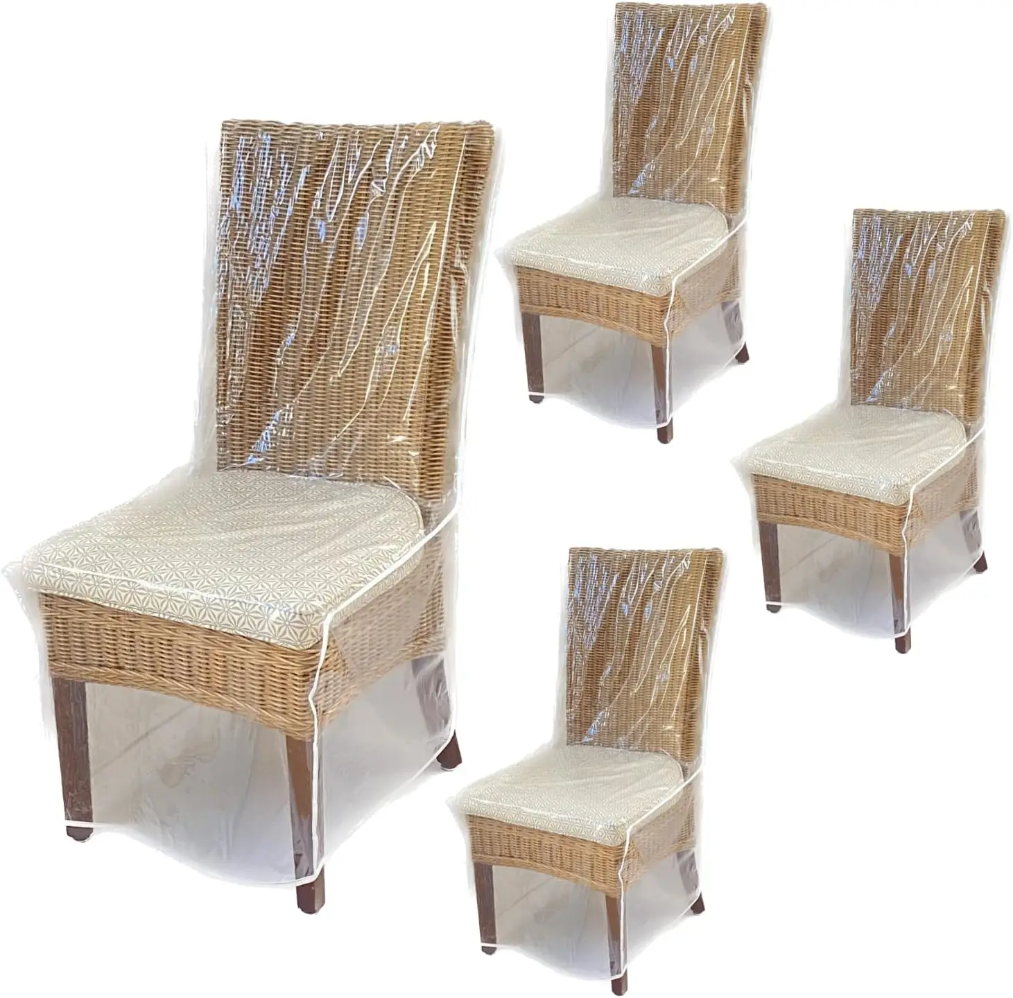 Dining Room/Kitchen Chair Cover/Protector-4 Pack- Heavy Duty Clear Pvc Vinyl-No Dust/Spill/Pet Hair/Pet Claws, Easy Clean
Dining Room/Kitchen Chair Cover/Protector-4 Pack- Heavy Duty Clear Pvc Vinyl-No Dust/Spill/Pet Hair/Pet Claws, Easy Clean