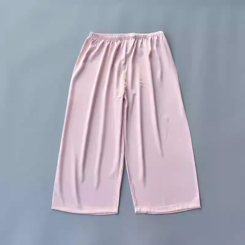 Женские шелковые пижамы, брюки длиной до икры, мягкая гладкая атласная тонкая одежда для сна, женские удобные штаны для сна со средней талией
Женские шелковые пижамы, брюки длиной до икры, мягкая гладкая атласная тонкая одежда для сна, женские удобные штаны для сна со средней талией