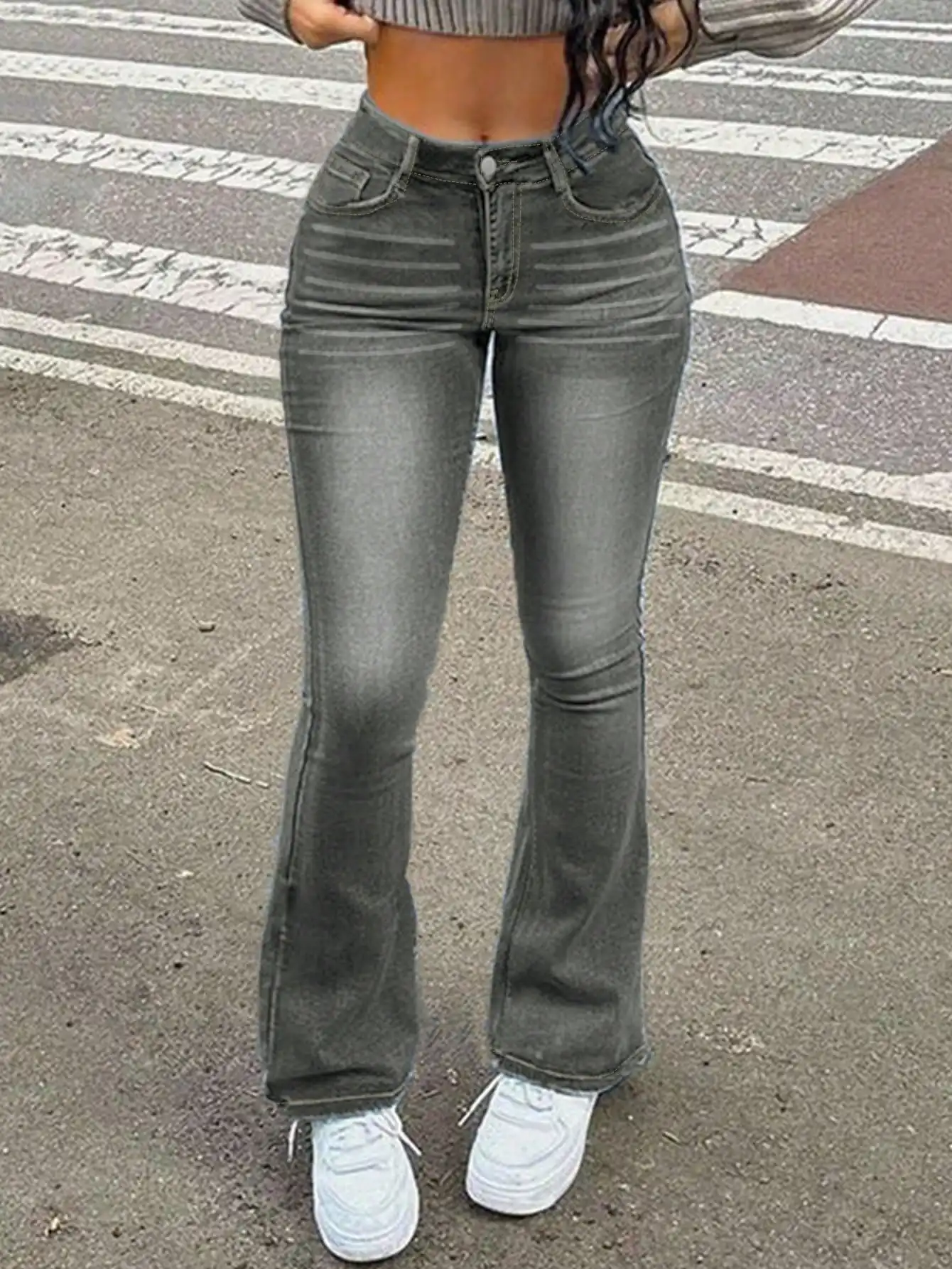 Women's High WGXWGX Waisted Flare Jeans 2025 Trendy Retro Wash Stretch Denim Button Front Full Length Pants
Women's High WGXWGX Waisted Flare Jeans 2025 Trendy Retro Wash Stretch Denim Button Front Full Length Pants