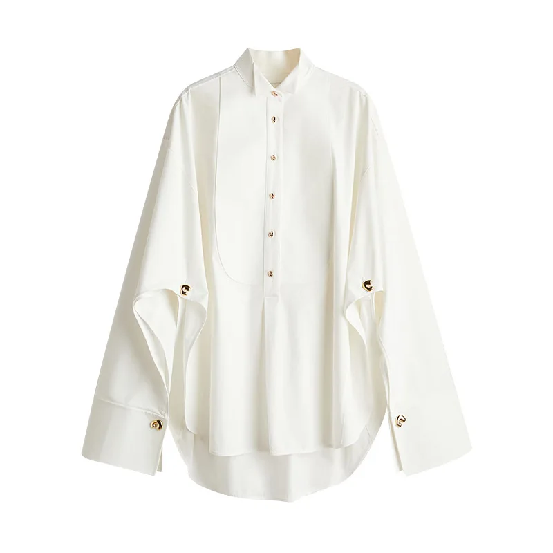 SuperAen Europe and America Style 2025 Spring Women's Shirt Elegant Hollow Out Single Breasted Loose Lapel Shirts
SuperAen Europe and America Style 2025 Spring Women's Shirt Elegant Hollow Out Single Breasted Loose Lapel Shirts
