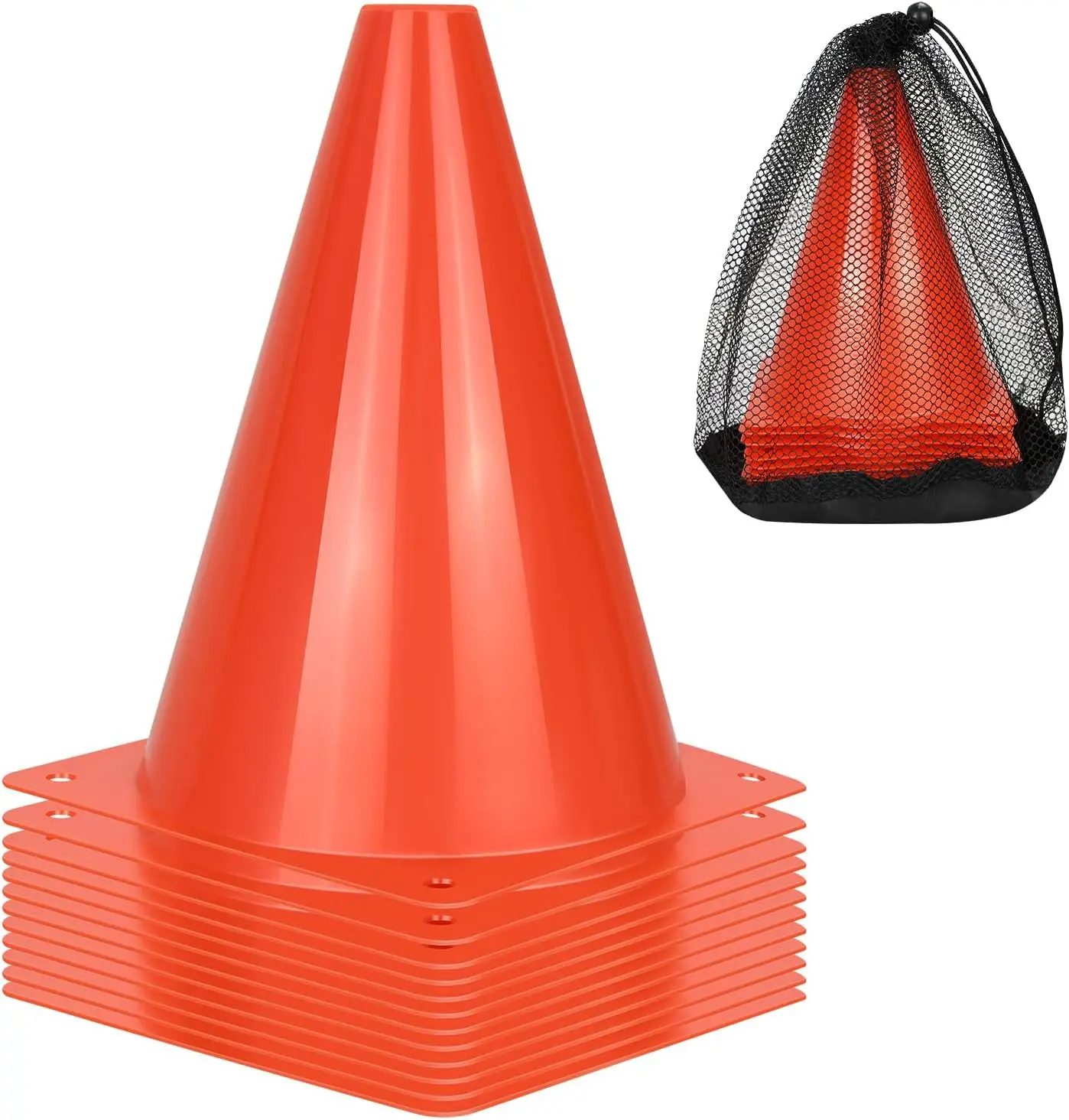 12/24/50 Pcs 7" Training Cones for Soccer, Basketball, Football, Agility Drills
12/24/50 Pcs 7" Training Cones for Soccer, Basketball, Football, Agility Drills