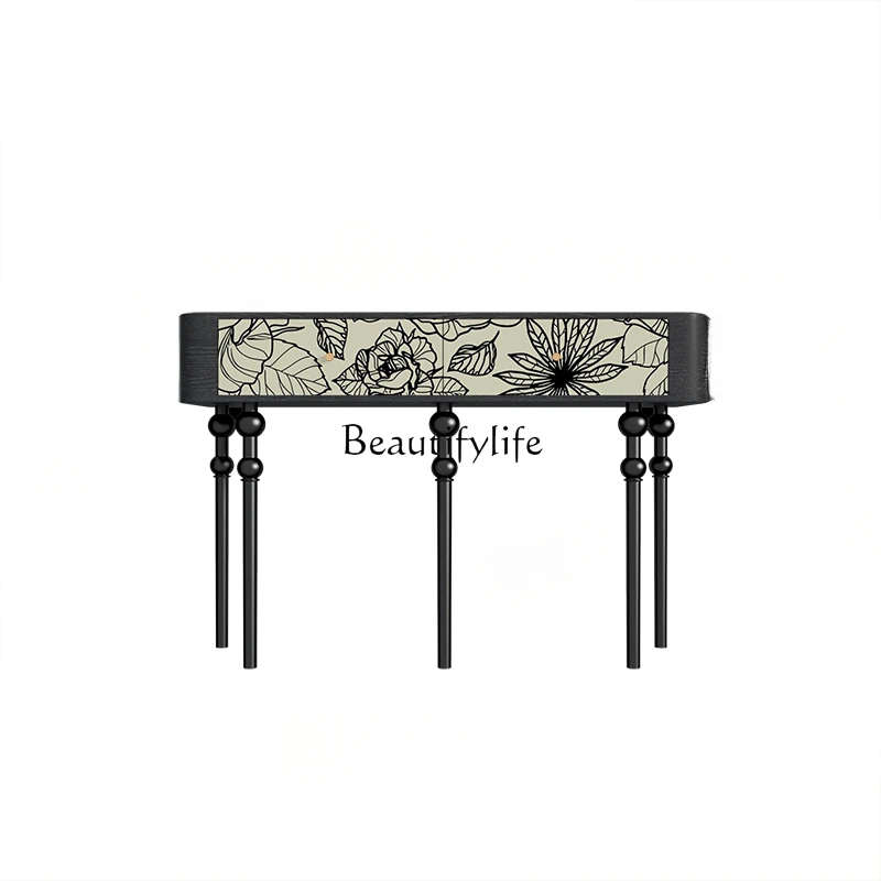 Medieval Art Entrance Table Solid Wood Drawer Storage Table Entry Door Storage
Medieval Art Entrance Table Solid Wood Drawer Storage Table Entry Door Storage