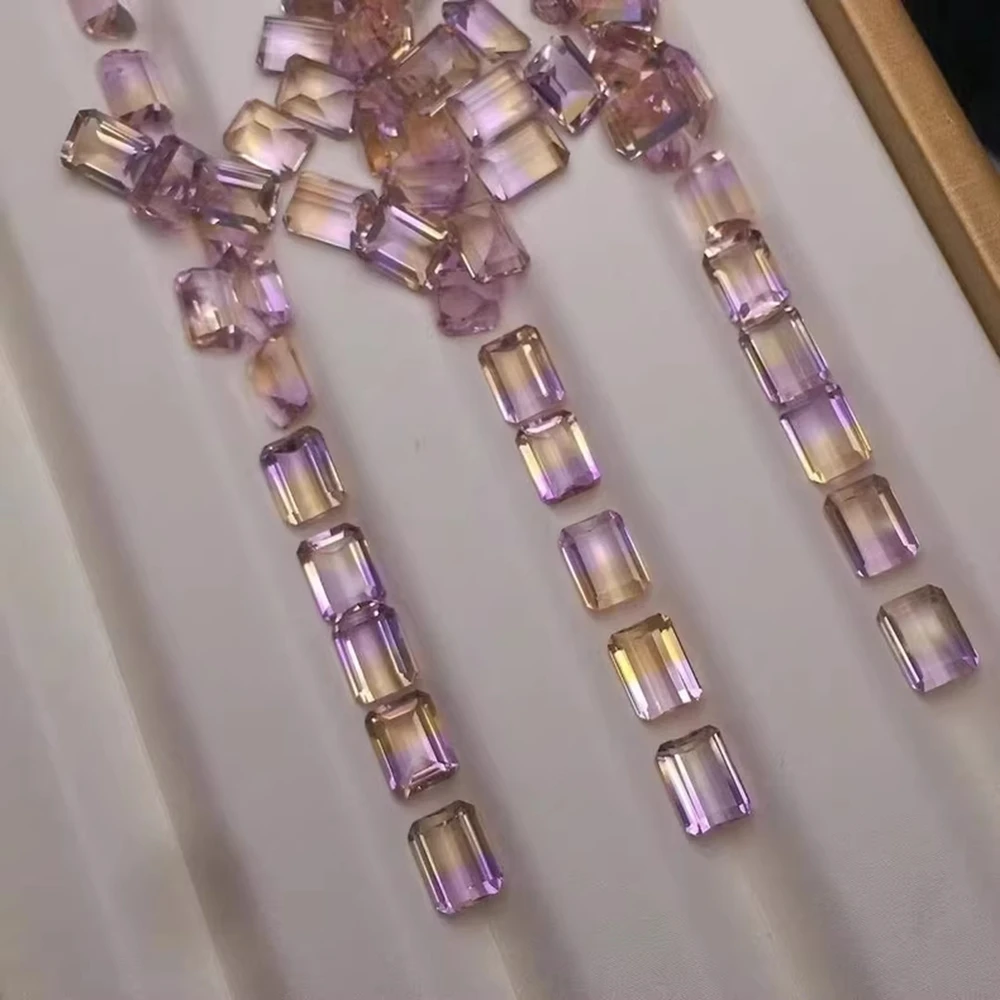 50pcs 6x8mm Natural Ametrine Crystal Stone
50pcs 6x8mm Natural Ametrine Crystal Stone
