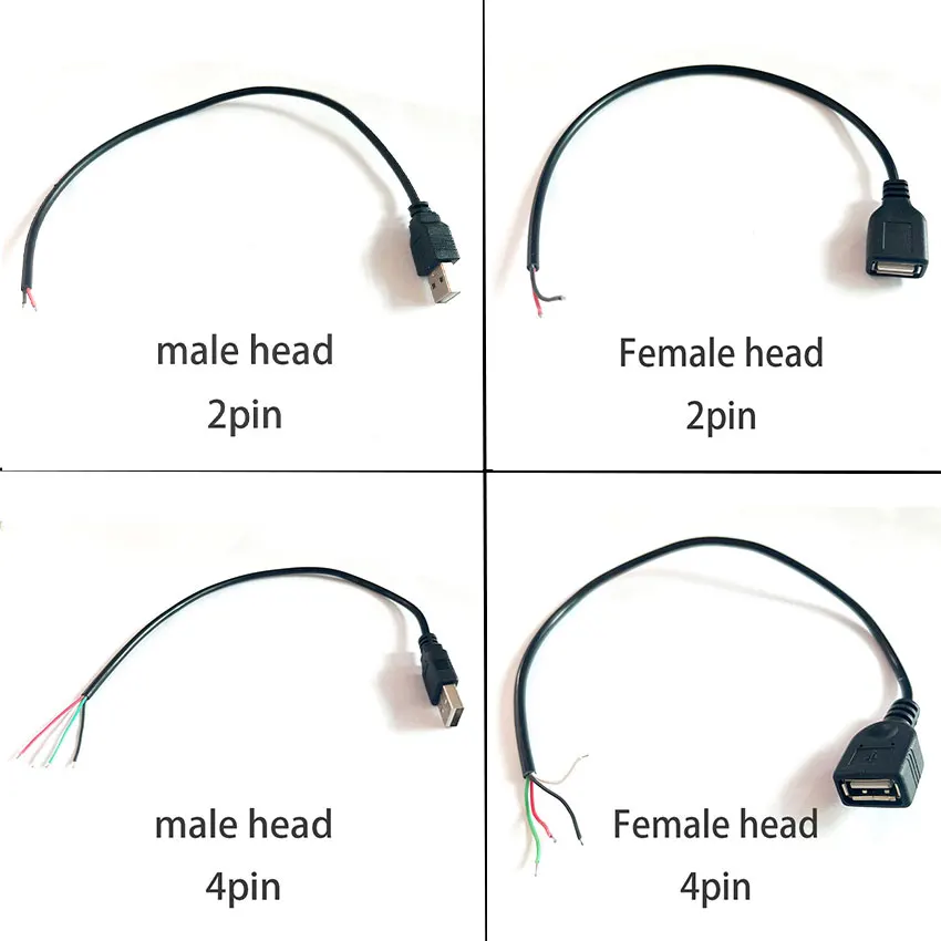 1M DC 5V USB 2.0 Type A Male 2/4 Pin Cable Power Supply Adapter Charge for Smart Devices DIY Connector Wire
1M DC 5V USB 2.0 Type A Male 2/4 Pin Cable Power Supply Adapter Charge for Smart Devices DIY Connector Wire