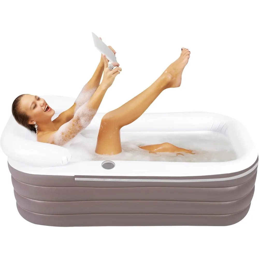 Foldable 4-layer Inflatable Bathtub, 50in Portable Standing Adult Bathtub with Electric Air Pump, SPA Bath Tub
Foldable 4-layer Inflatable Bathtub, 50in Portable Standing Adult Bathtub with Electric Air Pump, SPA Bath Tub