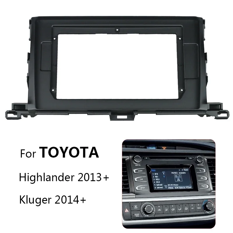 10.1" Car DVD Frame Audio Fitting Adaptor Dash Trim Kits Facia Panel For Toyota Highlander kluger 2015-2018 car Radio fascias
10.1" Car DVD Frame Audio Fitting Adaptor Dash Trim Kits Facia Panel For Toyota Highlander kluger 2015-2018 car Radio fascias