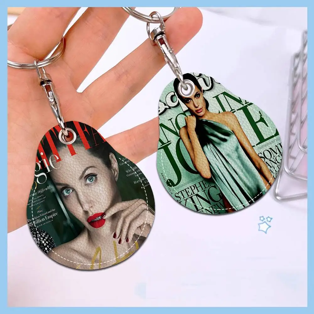 Angelina Jolie Men And Womenn Universal Antirust Keychain PU Learther Access Card Holder Drop Key Tag Ring
Angelina Jolie Men And Womenn Universal Antirust Keychain PU Learther Access Card Holder Drop Key Tag Ring