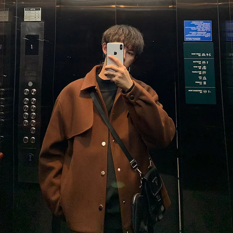 Brown ort Thiened Woolen Jaet Men's Casual Sle Spring 2024 Faionable Youthful Pure Color Polyester Nylon Cosite ...
Brown ort Thiened Woolen Jaet Men's Casual Sle Spring 2024 Faionable Youthful Pure Color Polyester Nylon Cosite ...