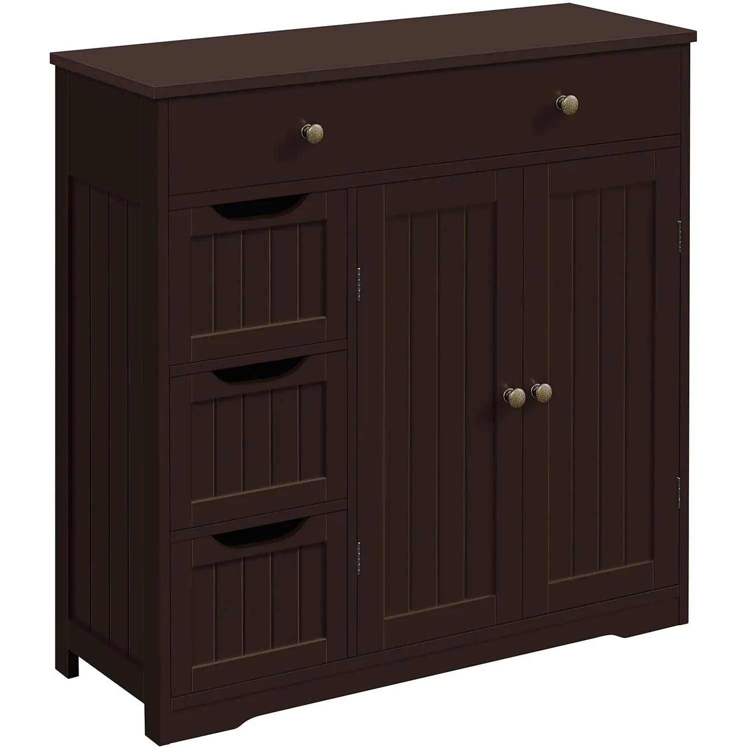 Large Wooden Floor Cabinet with Drawer & Door, Free-Standing Storage for Kitchen Living Room Bathroom, Espresso, Customized
Large Wooden Floor Cabinet with Drawer & Door, Free-Standing Storage for Kitchen Living Room Bathroom, Espresso, Customized