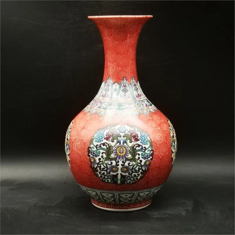 Chinese Antique Style Enamel Craft Group Pattern Appreciation Bottle Home Collection Decoration Chinese Style Flower Vase ZF514
Chinese Antique Style Enamel Craft Group Pattern Appreciation Bottle Home Collection Decoration Chinese Style Flower Vase ZF514