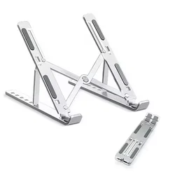 Wholesale Foldable Portable CNC Aluminum Alloy Desktop Adjustable Height Laptop Tablet PC Computer Notebook Stand for iPad Wholesale Foldable Portable CNC Aluminum Alloy Desktop Adjustable Height Laptop Tablet PC Computer Notebook Stand for iPad