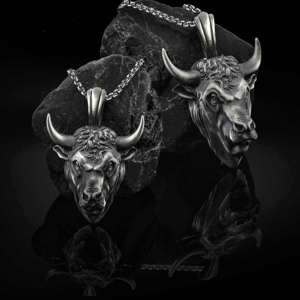 Domineering Bull Head Pendant Men's Hip Hop Ins Animal Punk Necklace Rock Sweater Chain Viking Gothic Jewelry Gift For Men Boys
Domineering Bull Head Pendant Men's Hip Hop Ins Animal Punk Necklace Rock Sweater Chain Viking Gothic Jewelry Gift For Men Boys