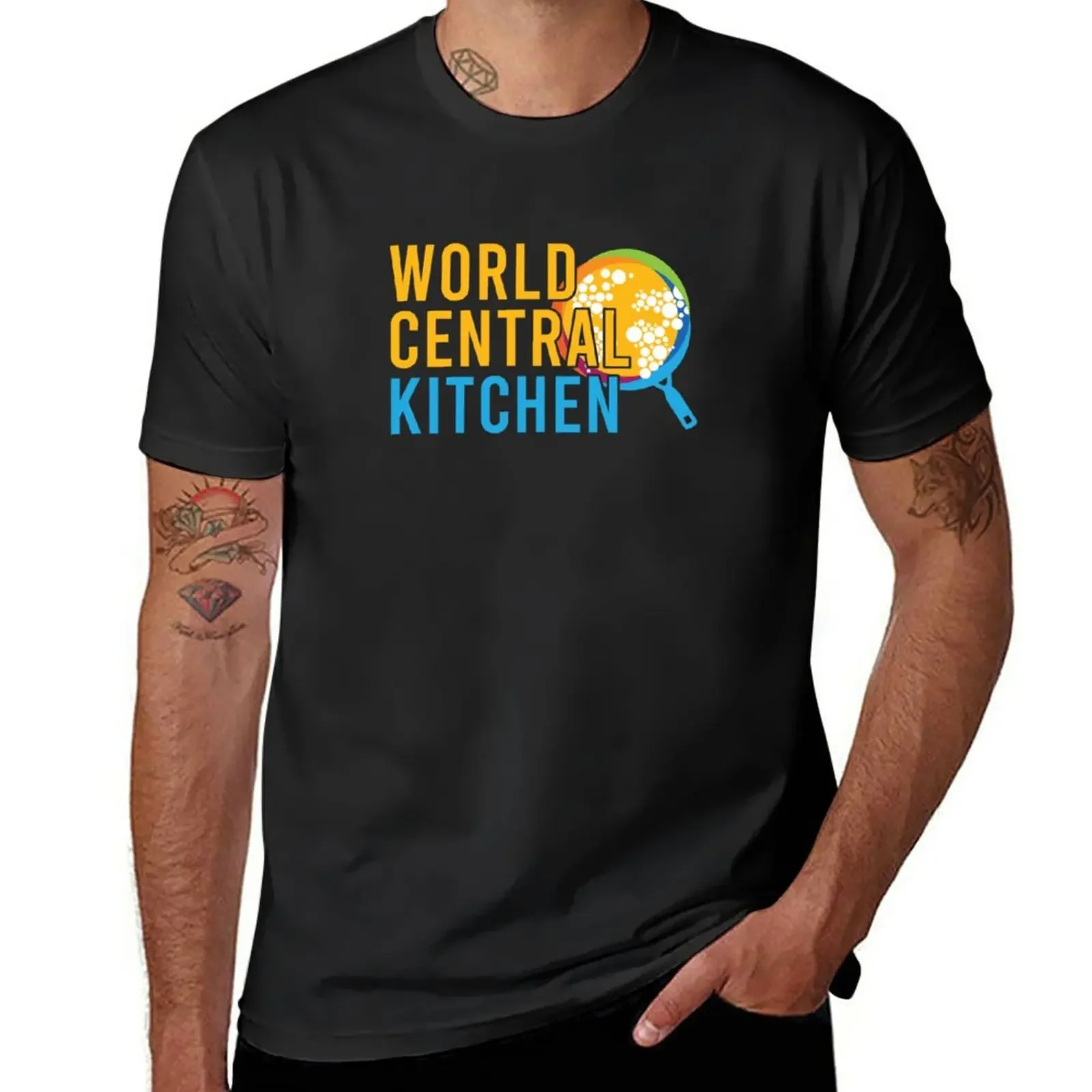 Новинка, Оригинальная футболка World Central футболка с изображением кухонной утвари, футболка с рисунком из аниме, мужские винтажные футболки
Новинка, Оригинальная футболка World Central футболка с изображением кухонной утвари, футболка с рисунком из аниме, мужские винтажные футболки