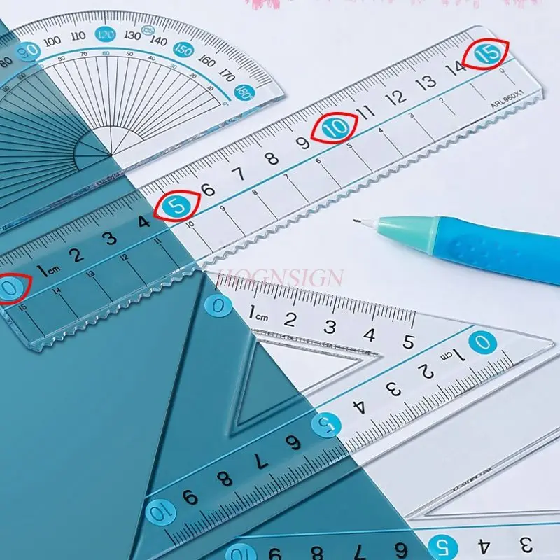 4 шт./компл., набор из четырех предметов для студенческих канцелярских товаров, детская пластиковая линейка с высокой прозрачностью, линейка, многофункциональное обучение
4 шт./компл., набор из четырех предметов для студенческих канцелярских товаров, детская пластиковая линейка с высокой прозрачностью, линейка, многофункциональное обучение