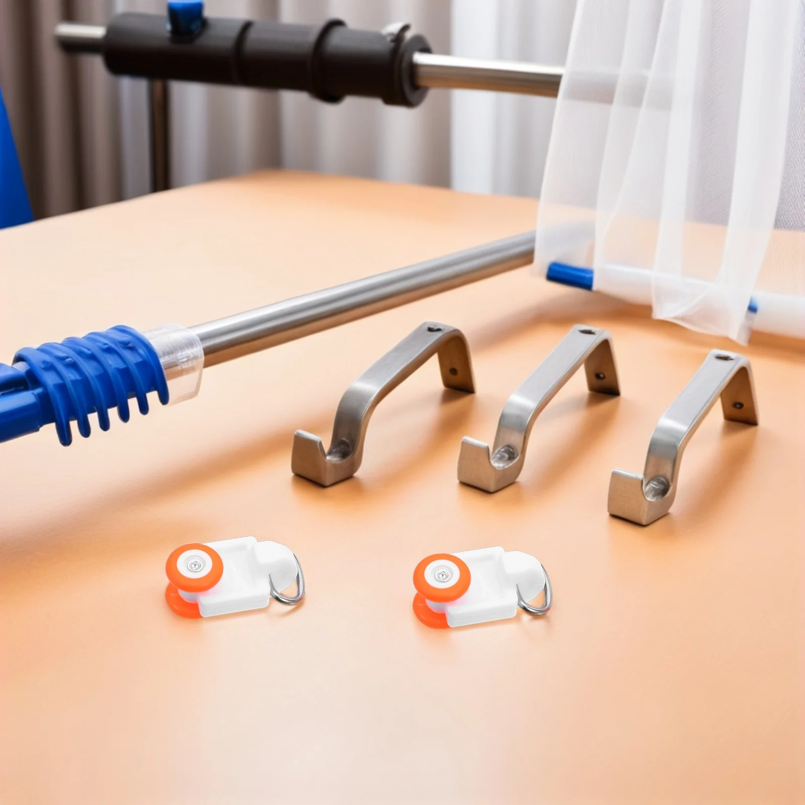 100Pcs Curtain Track Gliders Twin Wheeled Rollers Heavy Duty Smooth Silent Sliding Ceiling Curtain Rails Accessories for Drapery
100Pcs Curtain Track Gliders Twin Wheeled Rollers Heavy Duty Smooth Silent Sliding Ceiling Curtain Rails Accessories for Drapery