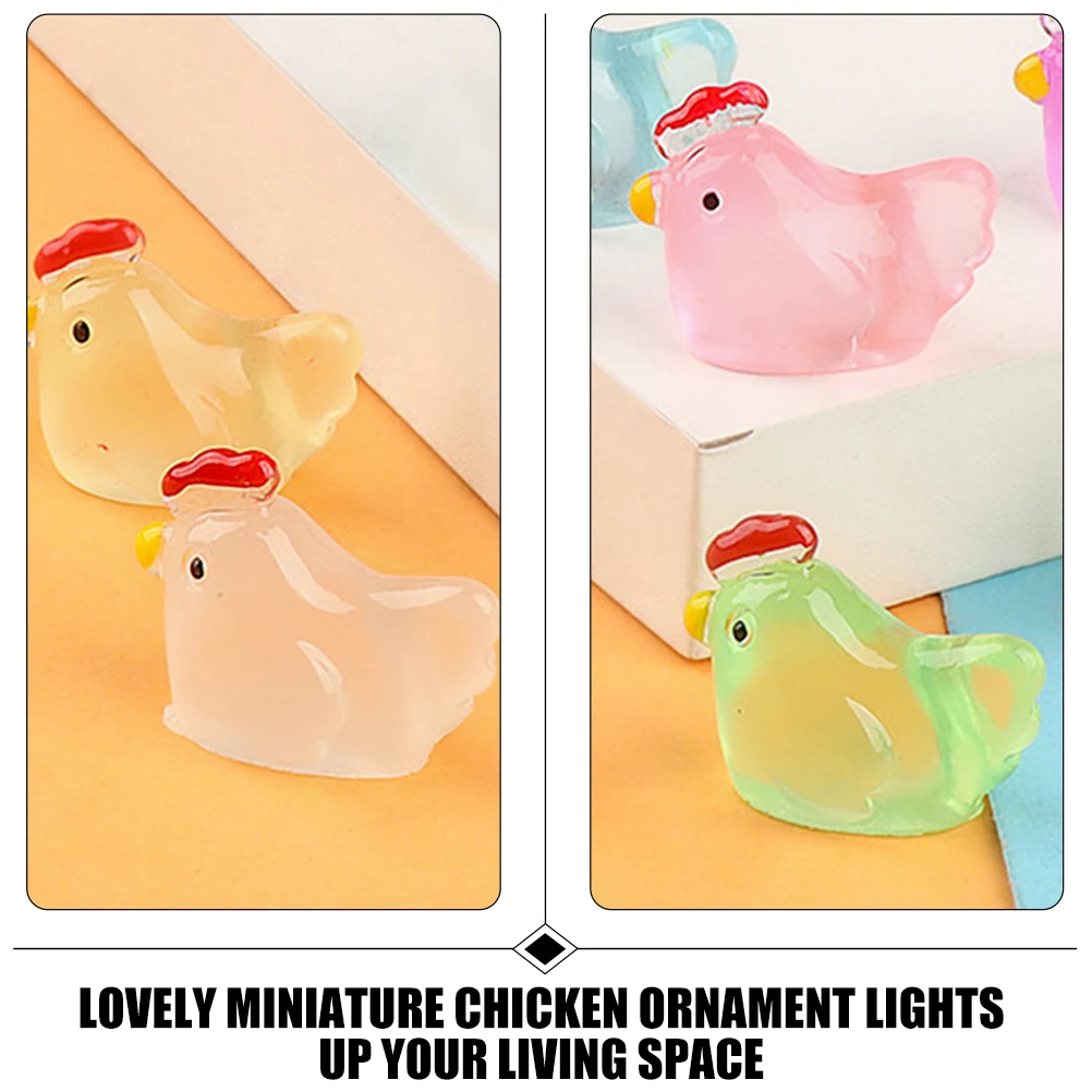 18pcs Mini Resin Chicken Decor Figurines Tiny Animals Office Home Desk Accessories Luminous Chickens Bulk
18pcs Mini Resin Chicken Decor Figurines Tiny Animals Office Home Desk Accessories Luminous Chickens Bulk