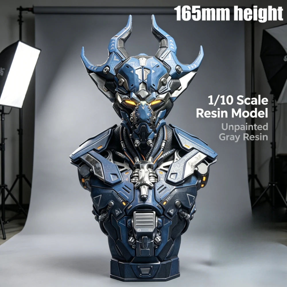 Ultra High Quality, 1/9 Die Cast Resin Model, Large Bust of A Tech Warrior, Requiring Assembly, Unpainted(165mm)
Ultra High Quality, 1/9 Die Cast Resin Model, Large Bust of A Tech Warrior, Requiring Assembly, Unpainted(165mm)
