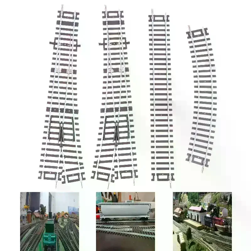 HO Scale 1/87 Model Train Track HO Gauge Railroad Track Straight Curved Switch Track For Diorama Sand Table DIY Scenery Layout
HO Scale 1/87 Model Train Track HO Gauge Railroad Track Straight Curved Switch Track For Diorama Sand Table DIY Scenery Layout