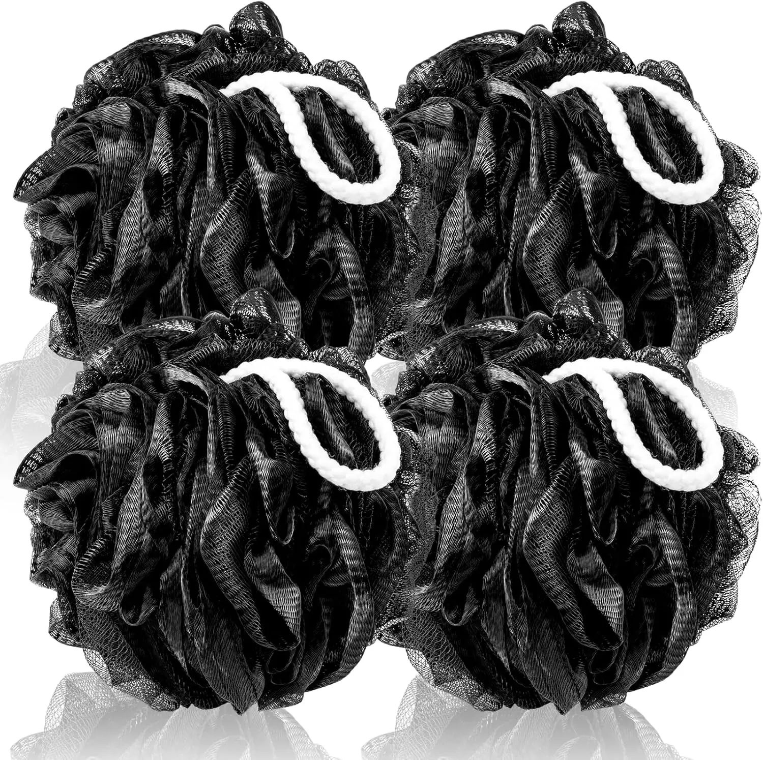 Extra Large 4 Pack Mesh Shower Sponge, Exfoliating Body Scrubber for Men and Women, 100g Each
Extra Large 4 Pack Mesh Shower Sponge, Exfoliating Body Scrubber for Men and Women, 100g Each