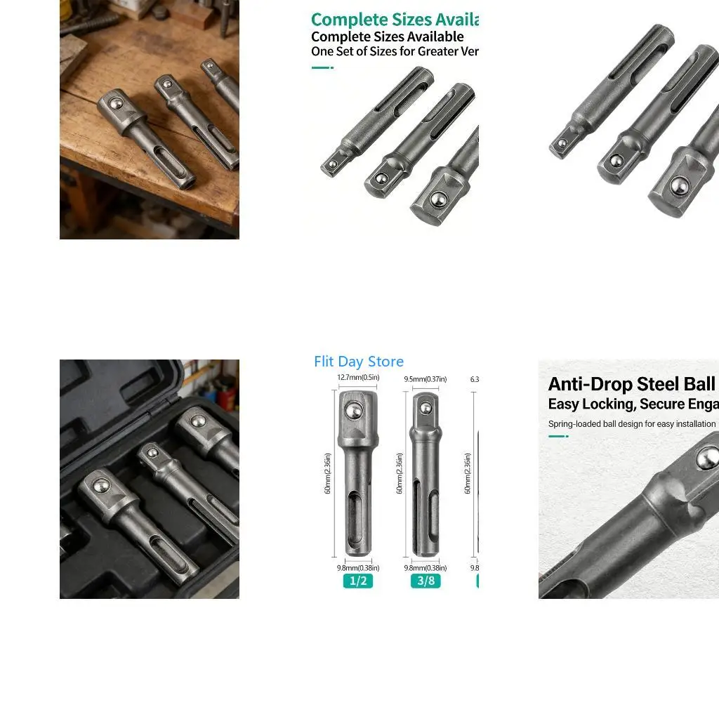 F92C 3Pcs Drill Bit Adaptors Hammer Drill Converter Impact Drill Hammer Adapters
F92C 3Pcs Drill Bit Adaptors Hammer Drill Converter Impact Drill Hammer Adapters