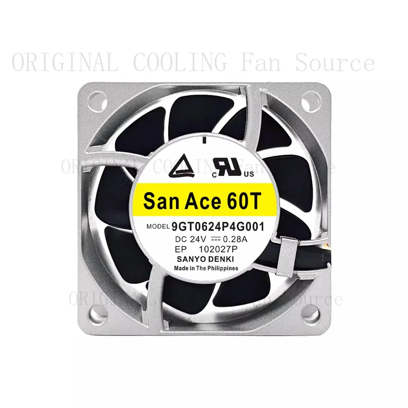B 1PCS FOR Sanyo 9GT0624P4G001 6025 DC24V 0.28A 6cm Silver Aluminium Frame Cooling Fan
B 1PCS FOR Sanyo 9GT0624P4G001 6025 DC24V 0.28A 6cm Silver Aluminium Frame Cooling Fan