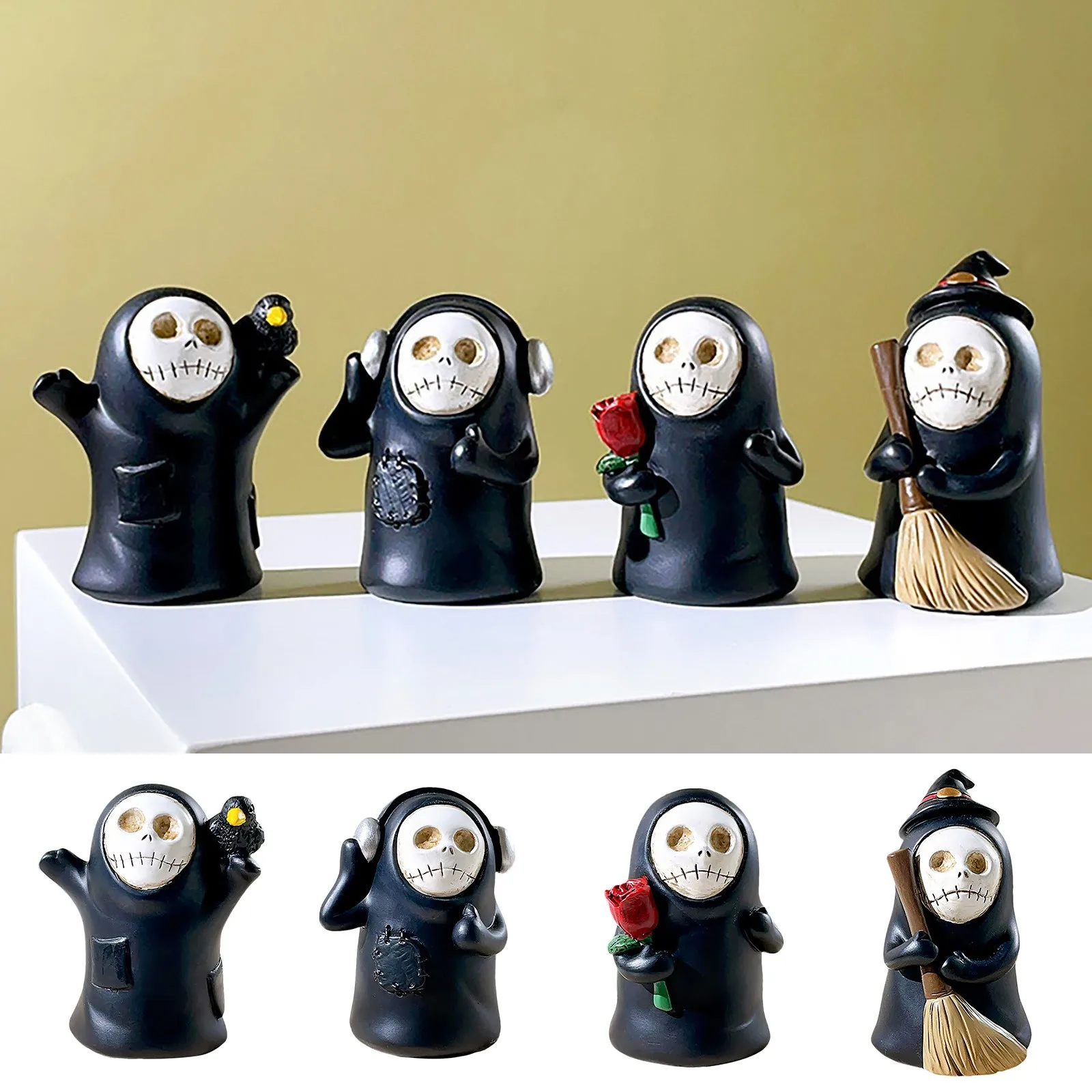 Halloween Decoration Head Faceless Mysterious Black Clothed Man Living Room Table Resin Small Ornament Bulk Christmas Ornament
Halloween Decoration Head Faceless Mysterious Black Clothed Man Living Room Table Resin Small Ornament Bulk Christmas Ornament