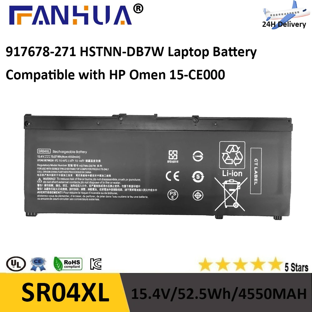 Аккумулятор SR04XL для ноутбука Hp Pavilion 15-CB000, 917724 в, 855 Вт · ч, 15,4 мАч
Аккумулятор SR04XL для ноутбука Hp Pavilion 15-CB000, 917724 в, 855 Вт · ч, 15,4 мАч