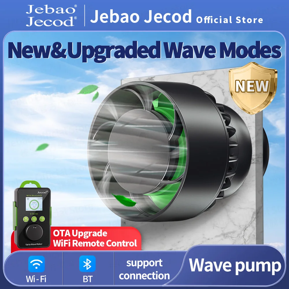 Jebao/Jecod GLW Series OTA Technology Wave Pump Supports BT And WiFi Quiet Operation For Freshwater Saltwater Aquarium
Jebao/Jecod GLW Series OTA Technology Wave Pump Supports BT And WiFi Quiet Operation For Freshwater Saltwater Aquarium