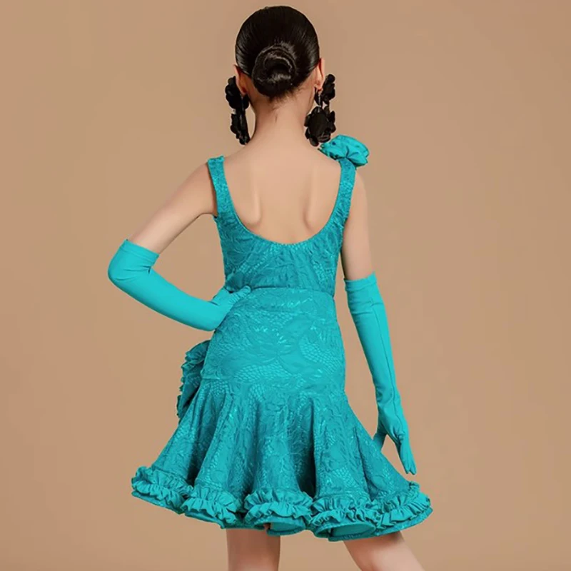Kids Girls Latin Dance Costume Training Performance Dancewear Backless Bodysuit Lace Fishbone Half Skirt Ballroom Practice Cloth
Kids Girls Latin Dance Costume Training Performance Dancewear Backless Bodysuit Lace Fishbone Half Skirt Ballroom Practice Cloth