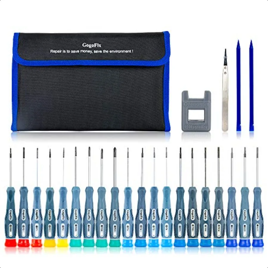 Precision Screwdriver Tool Kit Compatible with Electronics Computer Laptop Phone Pad Gaming Console Camera Repair and Maintenan
Precision Screwdriver Tool Kit Compatible with Electronics Computer Laptop Phone Pad Gaming Console Camera Repair and Maintenan