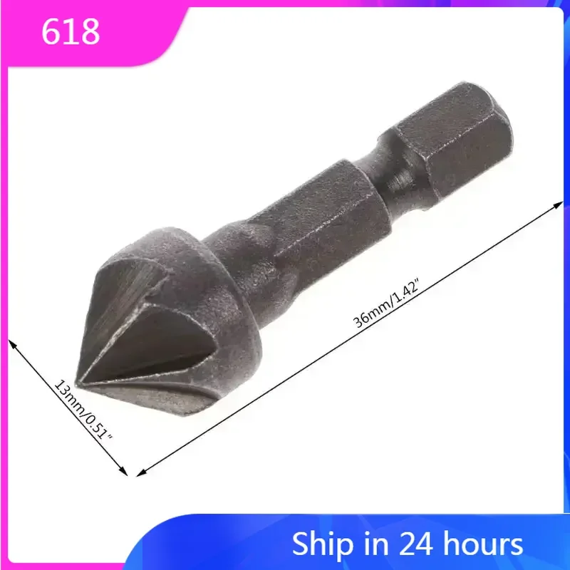 Small hexagonal handle five edge chamfering tool chamfering cutter woodworking hole opener spot facer reaming tool drill bit
Small hexagonal handle five edge chamfering tool chamfering cutter woodworking hole opener spot facer reaming tool drill bit