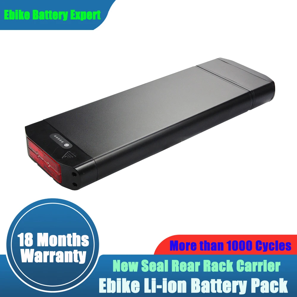 New Seal 48V 15Ah 36V 20Ah Carrier Li-ion Battery Pack 250W 500W 1000W Rear Rack Akku with Charger
New Seal 48V 15Ah 36V 20Ah Carrier Li-ion Battery Pack 250W 500W 1000W Rear Rack Akku with Charger