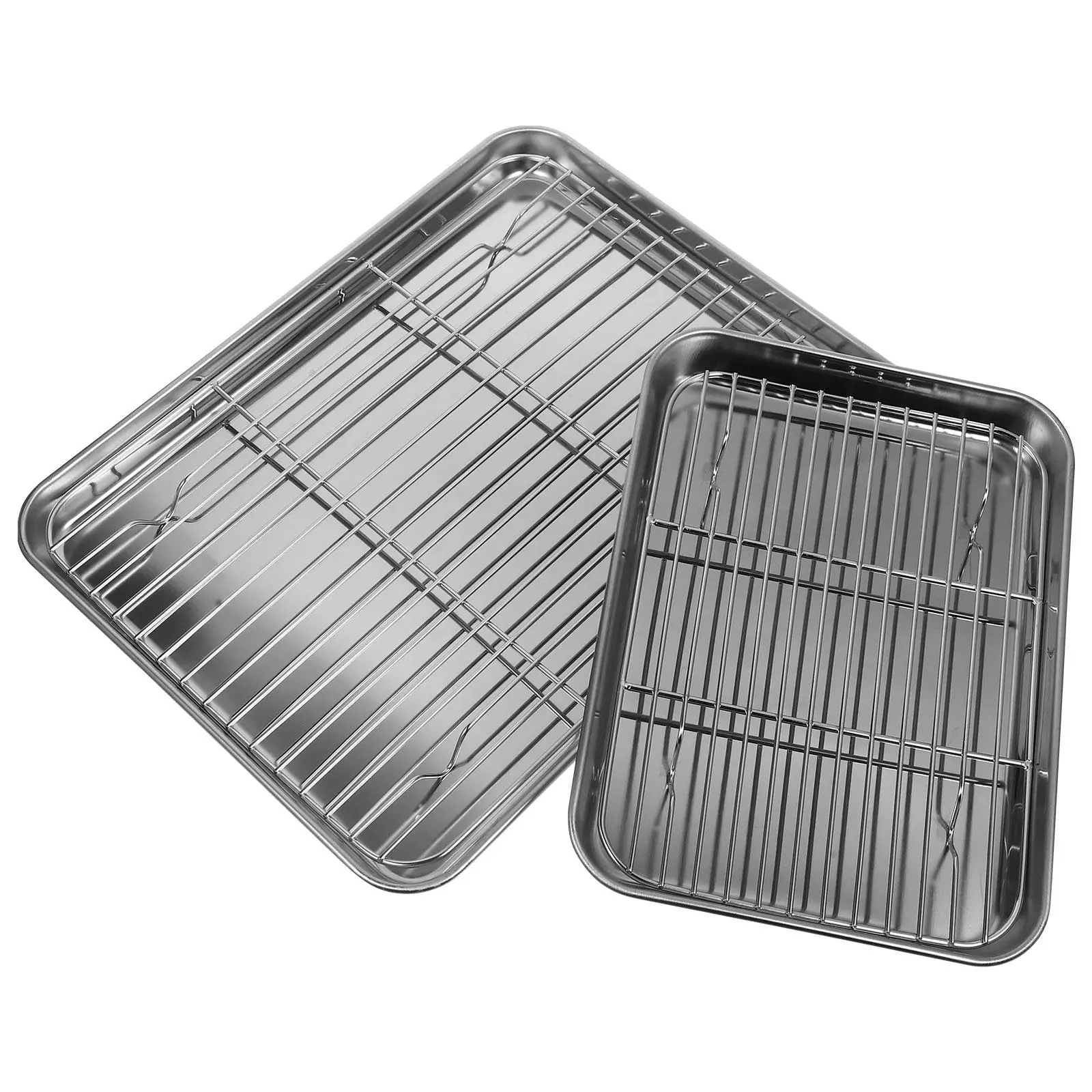 2 Pcs Stainless Steel Drainer Set 23X17CM 31X24CM Kitchen Fruit Vegetable Drain Pan Rapid Drainage Ventilation
2 Pcs Stainless Steel Drainer Set 23X17CM 31X24CM Kitchen Fruit Vegetable Drain Pan Rapid Drainage Ventilation