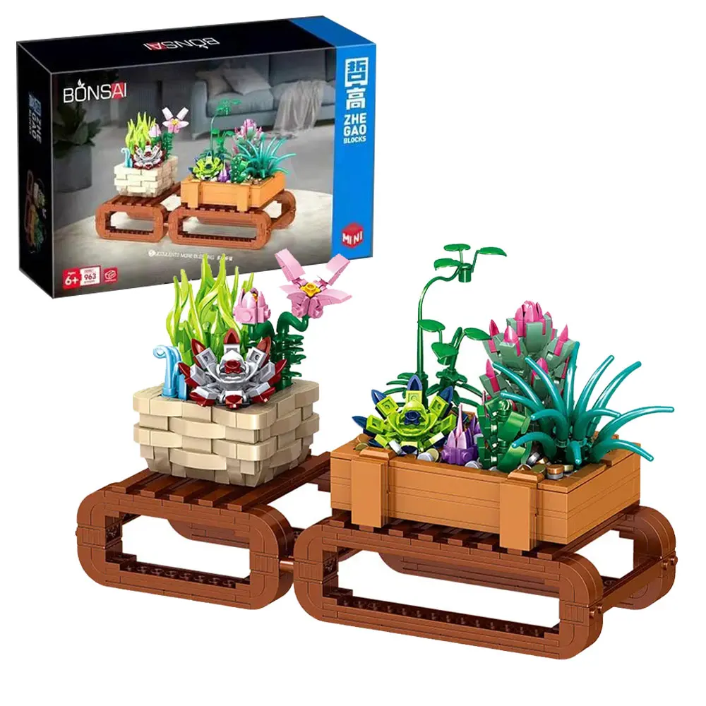 2 Types Bonsai Plant Succulents Sakura Blossom Potted Mini Building Blocks Botanical Flower Bricks Toys Gifts For Adults Teens
2 Types Bonsai Plant Succulents Sakura Blossom Potted Mini Building Blocks Botanical Flower Bricks Toys Gifts For Adults Teens