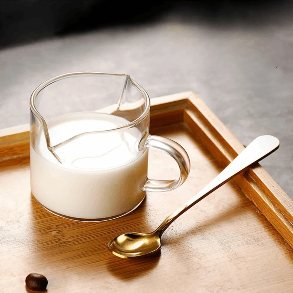 2 Piece Multi-purpose Clear Glass Coffee Cup Set 120 ML with Handle Espresso Cup Set Mini 2 Flow Guide Port Coffee Mug Bar
2 Piece Multi-purpose Clear Glass Coffee Cup Set 120 ML with Handle Espresso Cup Set Mini 2 Flow Guide Port Coffee Mug Bar