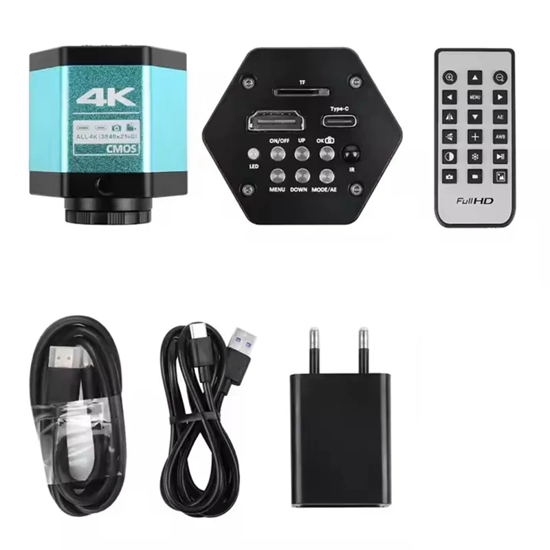 AA05 4K 60FPS Industrial Microscope Camera Digital Video Camera With Conversion Adapter For Enhanced Imaging EU Plug
AA05 4K 60FPS Industrial Microscope Camera Digital Video Camera With Conversion Adapter For Enhanced Imaging EU Plug