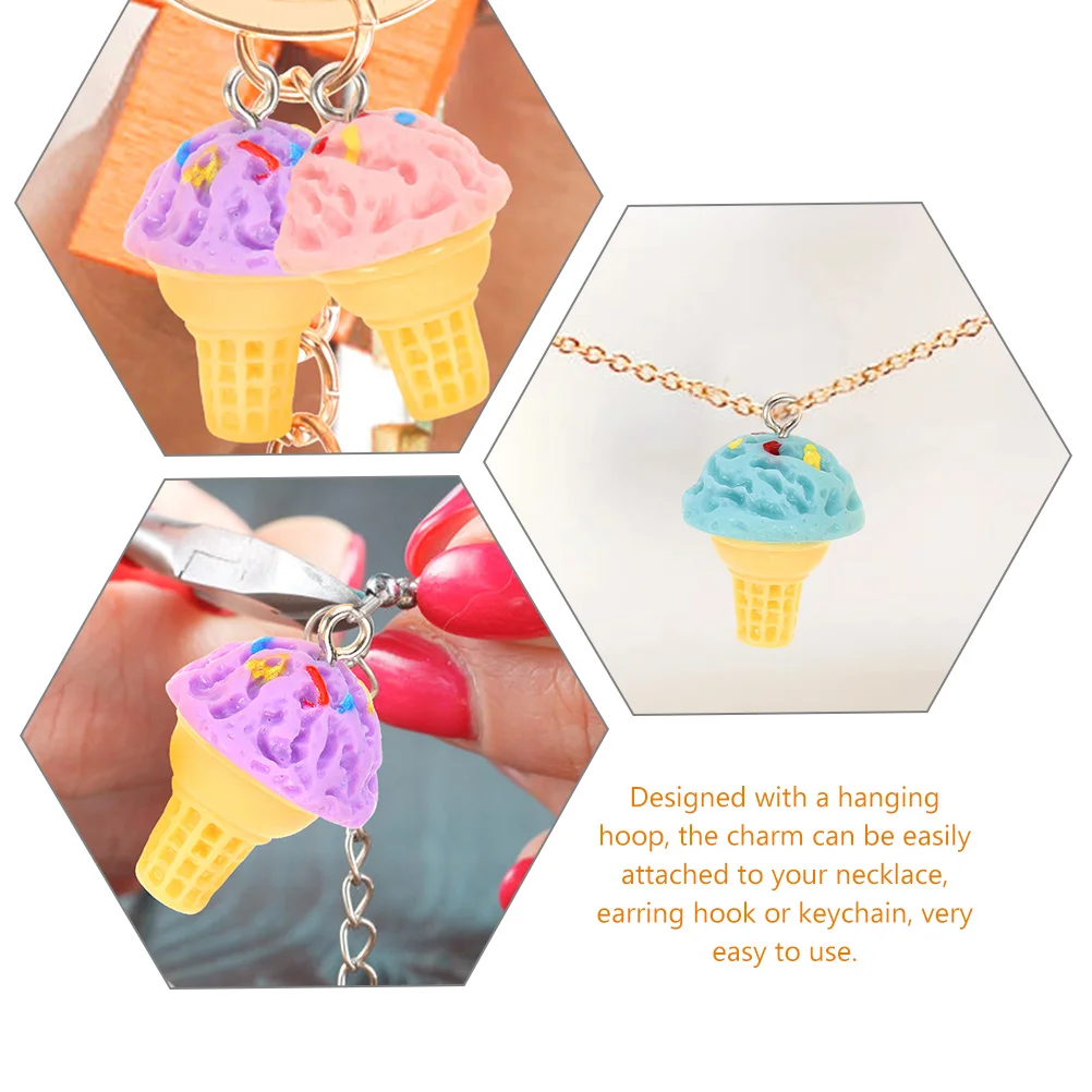 24pcs Ice Cream Charm Resin Accessories for Jewelry Making Kawaii DIY Earrings Necklace Bracelet Keychain Decor Lightweight
24pcs Ice Cream Charm Resin Accessories for Jewelry Making Kawaii DIY Earrings Necklace Bracelet Keychain Decor Lightweight