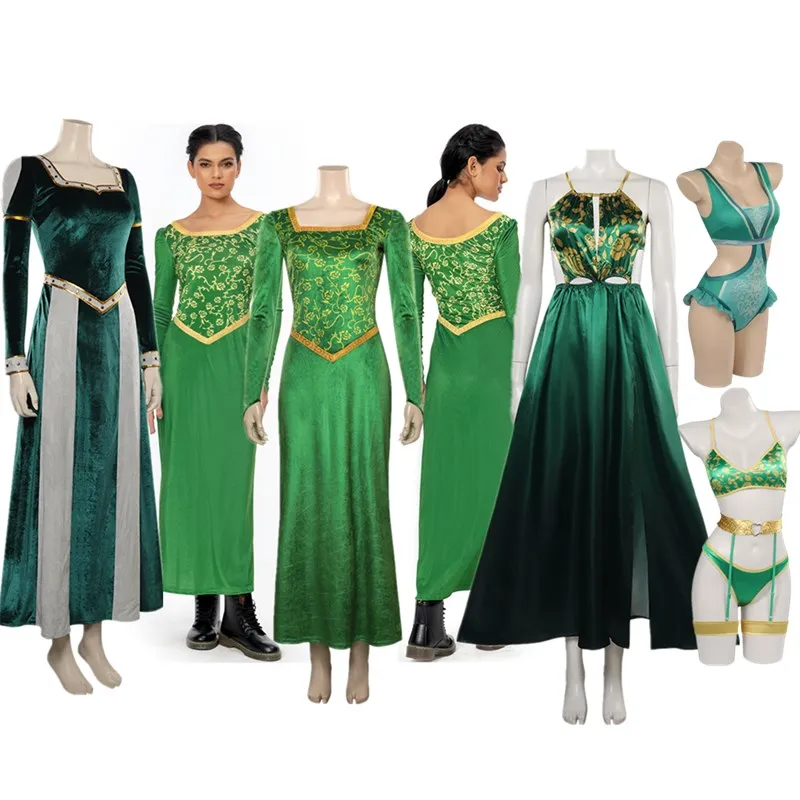 Princess Fiona Cosplay Costume Adult Women Dress Swimsuit Outfits Halloween Carnival Party Suit
Princess Fiona Cosplay Costume Adult Women Dress Swimsuit Outfits Halloween Carnival Party Suit